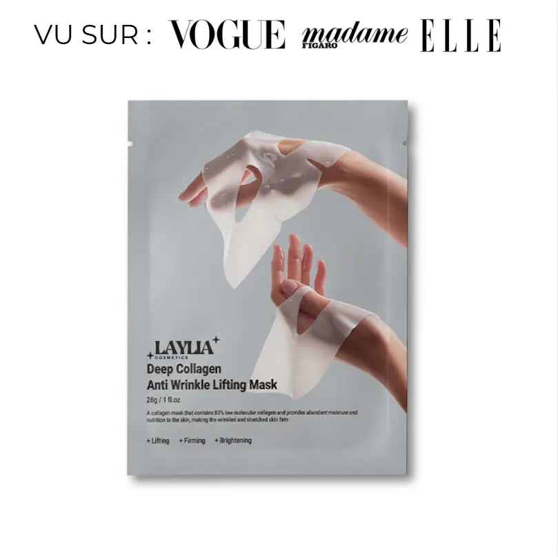 MASQUE AU BIO-COLLAGÈNE ANTI-ÂGE Laylia